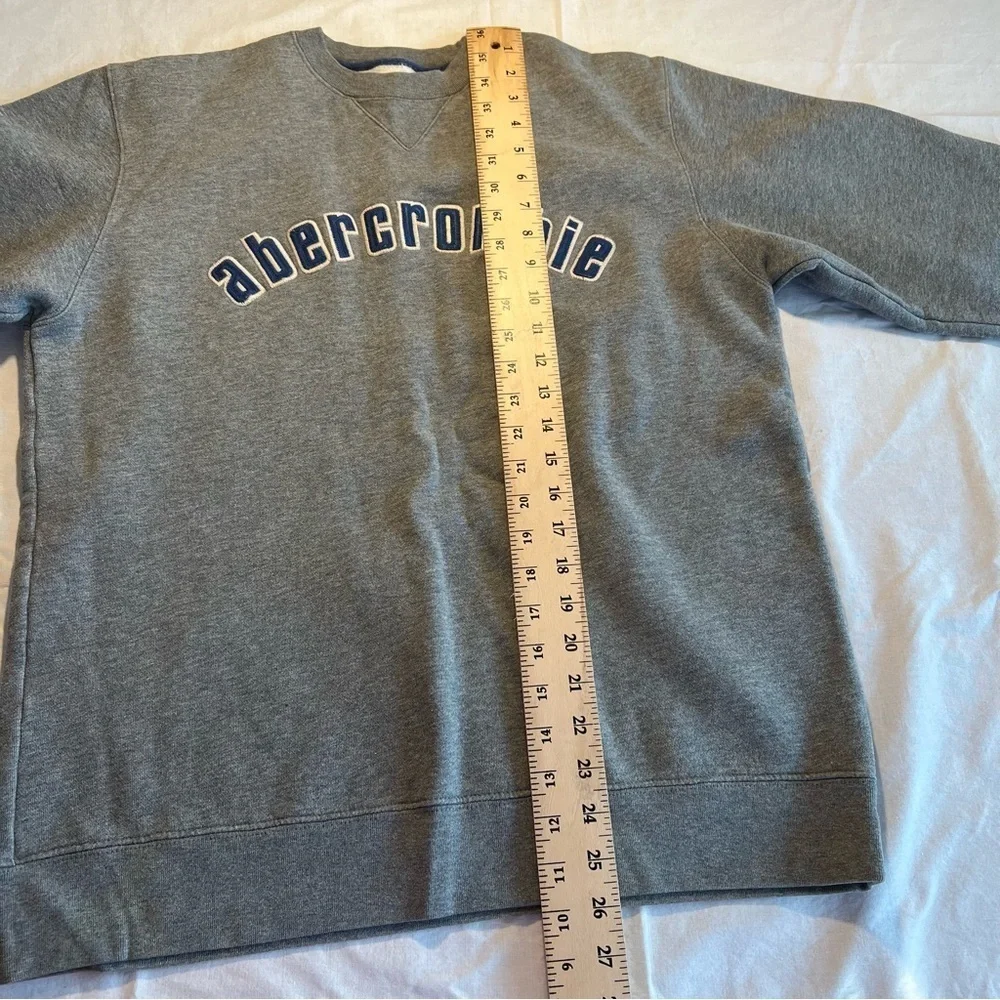 Abercrombie‎ & Fitch Sz Large Vintage Grey Sweatshirt - Picture 4 of 7